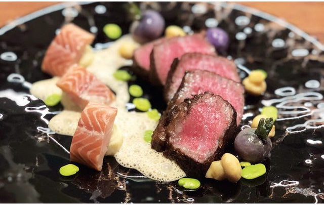 Tende de tranche de Wagyu façon Stroganov et brandade d'anguille fumée, par Jean-Yves Guého