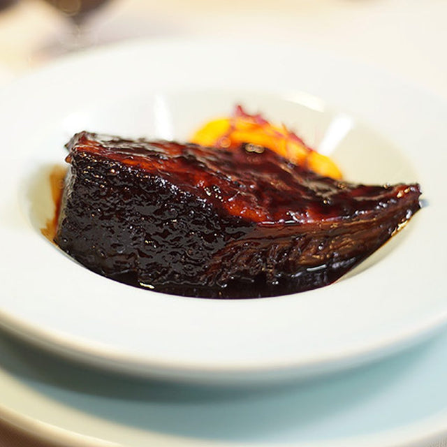 Recette Braised Rib Cap Red Wine