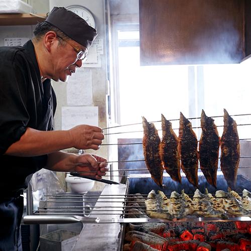 Anguille grillée charbon