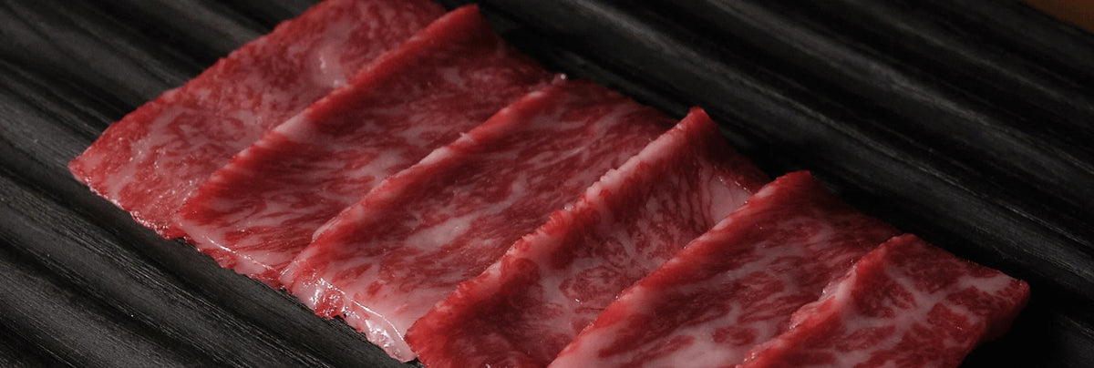 Tranches de wagyu persillé